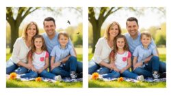 Family Picture Challenge: Can You Spot All 5 Differences in 14 Seconds?