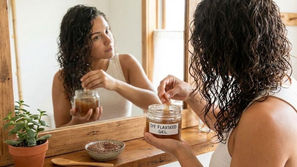 Women Applying Flaxseed