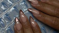 11 Modern Metallic French Tip Nail Ideas From Silver Chrome to Deep Plum Cat Eye