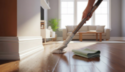 How to prevent dust from gathering along baseboards