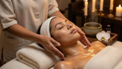 Natural Skincare Practices Using Facial Massage to Firm Skin and Smooth Fine Lines Gently
